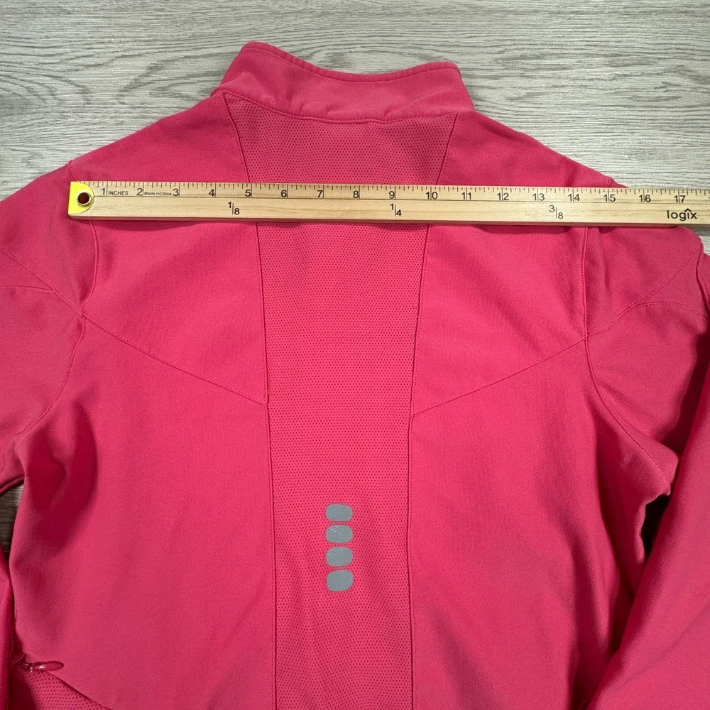 Nike Womens Jacket Fit Dry Full Zip Track Pink Medium Mesh Panels Running Active